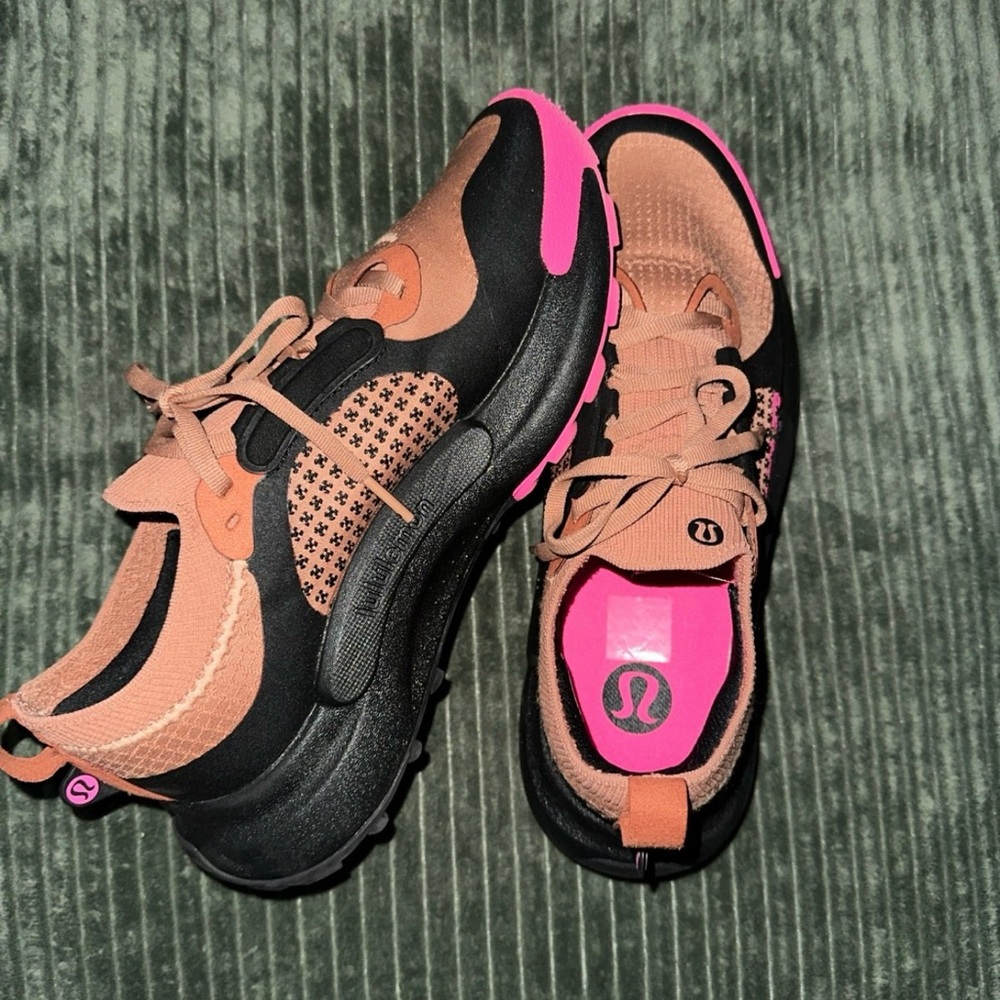 Lululemon Black and Pink Sneakers